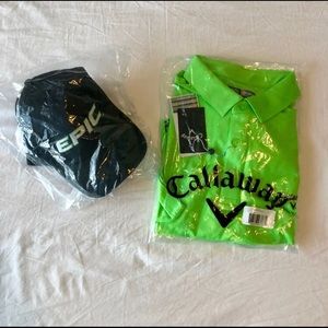 NWT Callaway Epic Polo and Hat Bundle